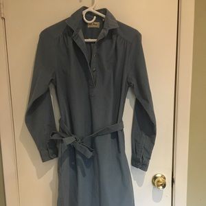 Vintage llbean shirt dress corduroy